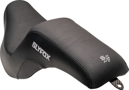 Slyfox Lowrider Drifter Seat – Gray Logo – Smooth Vinyl – Carbon Fiber – FXLR/FLSB '18-'24 – view 5