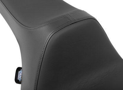 Drag Specialties Predator III Seat – Smooth – Black Solar Leather – FLT/FLH '23-'24 – view 4
