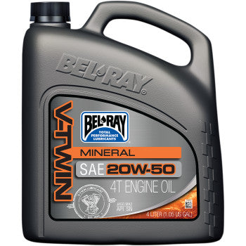 V-Twin Mineral 4-Stroke Engine Oil V Twin Oil - 20W50 - 1L