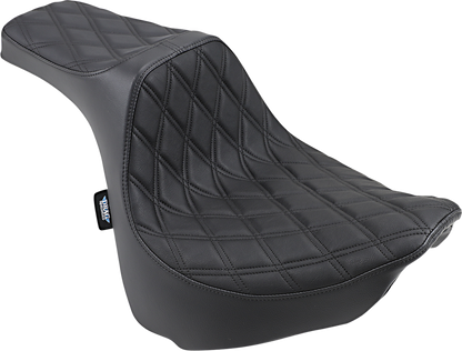 Drag Specialties Predator III Seat – Double Diamond – Black Stitched – FXFB/S '18-'23
