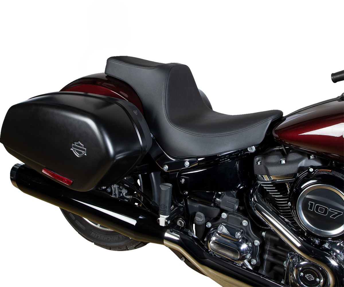 Drag Specialties Predator III 2-Up Seat – Vinyl – Smooth – Black – FL/FX '18-'24 – view 3