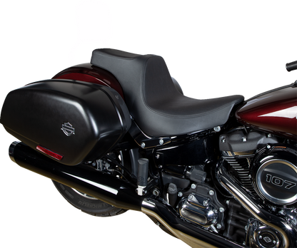 Drag Specialties Predator III 2-Up Seat – Vinyl – Smooth – Black – FL/FX '18-'24 – view 3