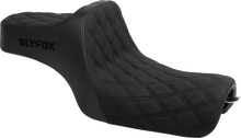 Slyfox High Noon Seat – Double Diamond – Black Logo – Black Stitch – XL '04-'22