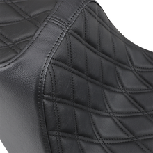 Drag Specialties Predator III Seat – Double Diamond – Black Stitching – FXBR/S '18-'20 – view 2