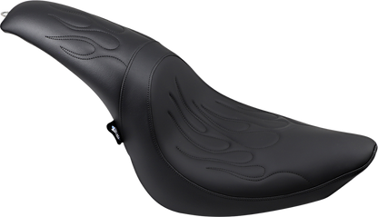 Drag Specialties Predator Seat – Black – Flame Stitched – FL/FX '06-'17