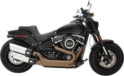 Drag Specialties Predator III Seat – Double Diamond – Silver Stitched – FXFB/S '18-'23 – view 5