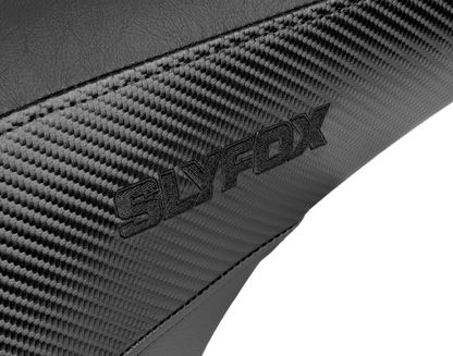 Slyfox Drifter Seat – Black Logo – Smooth Vinyl – Carbon Fiber – FL '08-'23 – view 5