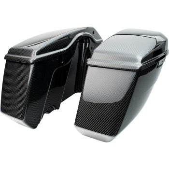 SlyFox Saddlebag Bottoms – Carbon Fiber for 2024–2025 Harley-Davidson FL Models (Gloss or Matte Clear)