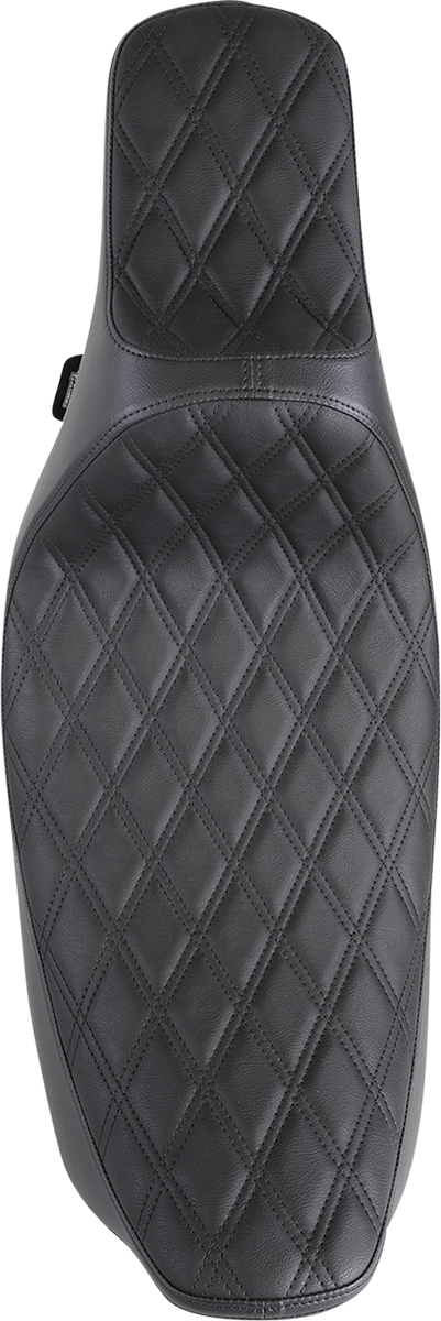 Drag Specialties Extended Reach Predator III Seat – Double Diamond – Black Stitching – FL '99-'07 – view 2