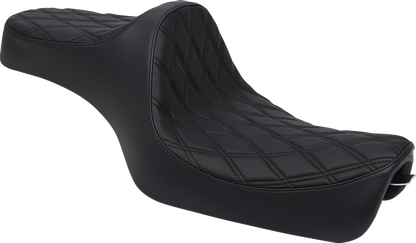 Drag Specialties Predator III Seat – Double Diamond – Black Stitching – 'XL 04-'22
