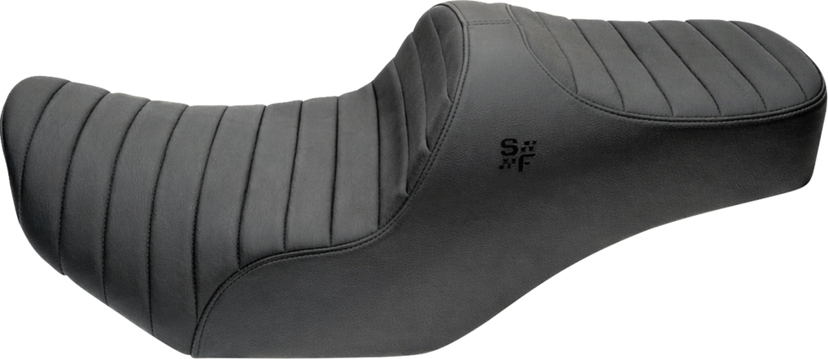 Slyfox Chariot Seat – Black Classic Stitch – Black Logo – FLH/FLT '23.5-'26 – view 2