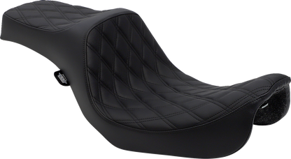 Drag Specialties Predator III Seat – Double Diamond – Black Stitching – FXD/FLD '06-'17