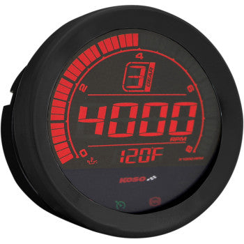 HD-02R | Tachometer | for Harley-Davidson | Silver + Black
