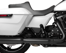 Drag Specialties Predator III 2-Up Seat – Vinyl – Double Diamond – Black Stitching – FLT/FLH '23-'24
