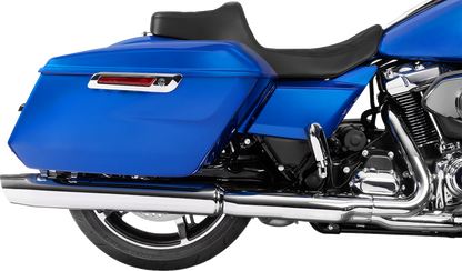 Drag Specialties Extended Reach Predator III Seat – Vinyl – Black Double Diamond Stitch – FLH/FLT '23-'25 – view 4