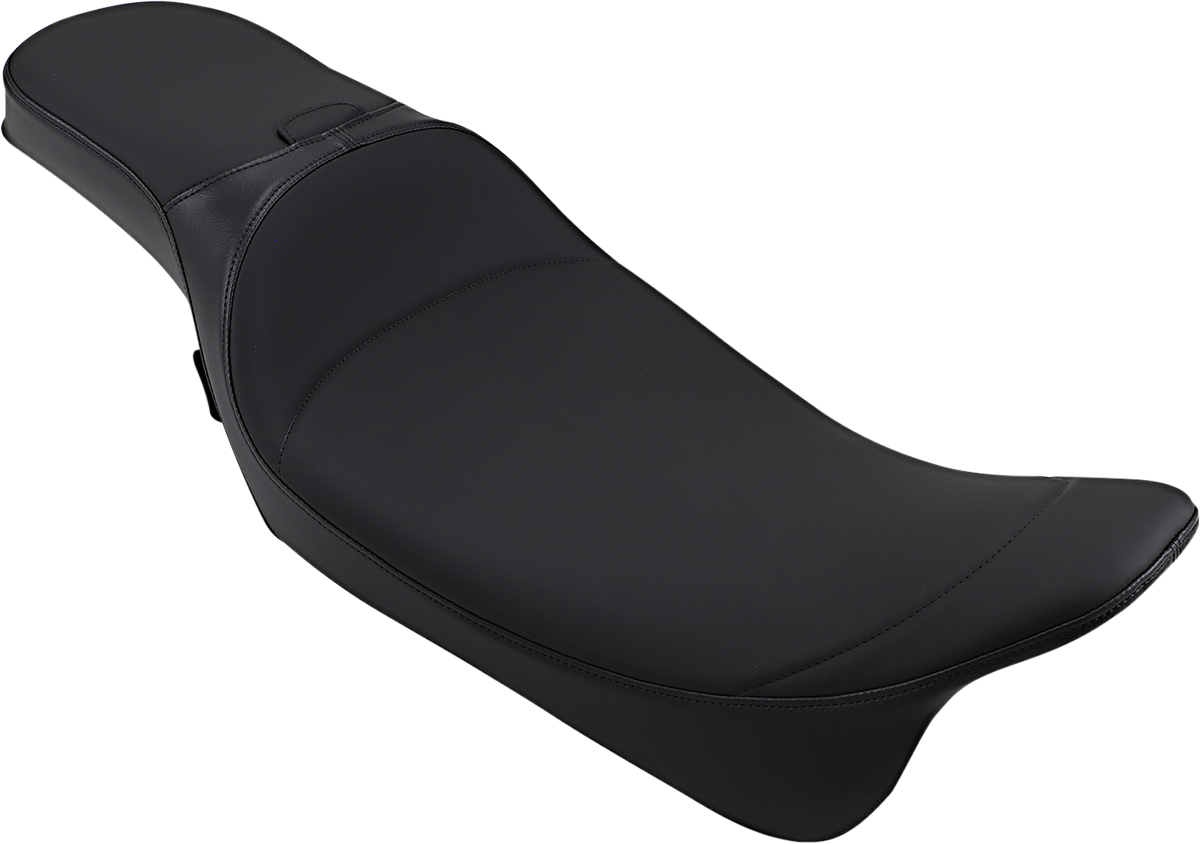 Drag Specialties Extended Reach Predator Seat – Mild Stitched – Backrest Recepticle – FL '08-'24