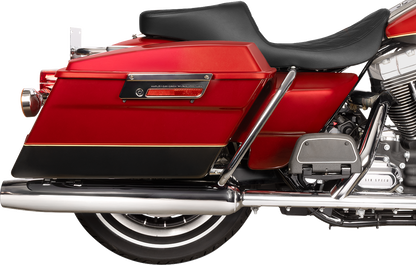Drag Specialties Predator 2-Up Seat – Vinyl – Double Diamond – Black Stitching- w/o Backrest – FL '97-'07 – view 4