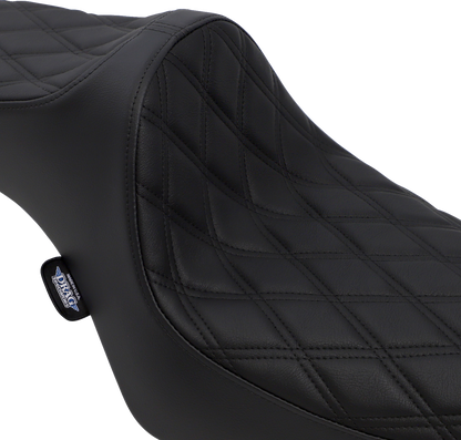 Drag Specialties Predator III Seat – Double Diamond – Black Stitching – XL '82-'03 – view 2
