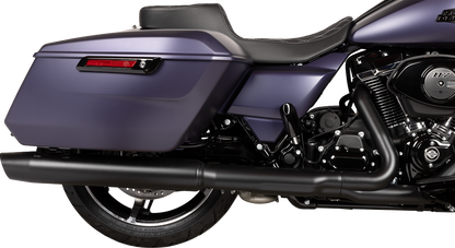 Drag Specialties Performance Predator 2-Up Seat – Extended Reach – Vinyl – Silver Double Diamond Stitch – view 4