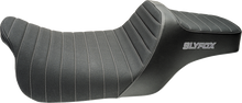Slyfox Highnoon Seat – Vinyl – Classic Stitch – Silver Logo – FLH/FLT '08-'24