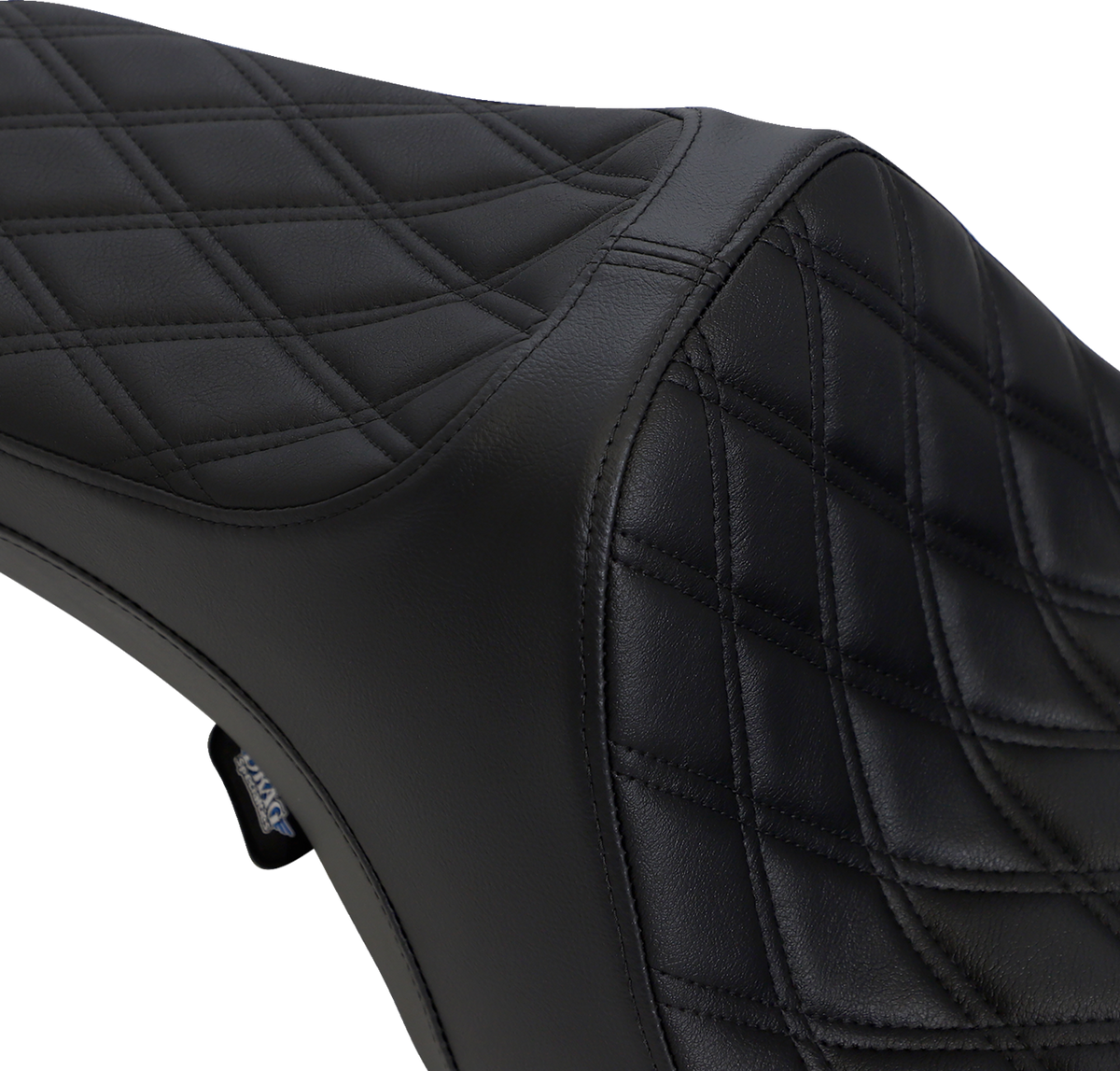 Drag Specialties Predator III Seat – Double Diamond – Black Stitched – FLHR/FLHX '99-'07 – view 3