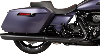 Drag Specialties Predator 2-Up Seat – Vinyl – Double Diamond Red Stitch – w/o Backrest – FLT/FLH '23-'24 – view 4