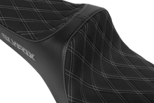 Slyfox High Noon Seat – Double Diamond – Silver Logo – Silver Stitch – FXD '96-'03 – view 2