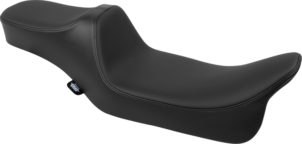 Drag Specialties Predator III Seat – Extended Reach – Smooth – Black Solar Leather – FLH/FLT '08-'24