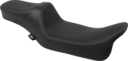 Drag Specialties Predator III Seat – Extended Reach – Smooth – Black Solar Leather – FLH/FLT '08-'24