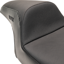Slyfox Drifter Seat – Black Logo – Smooth Vinyl – Carbon Fiber – FL '97-'07 – view 2