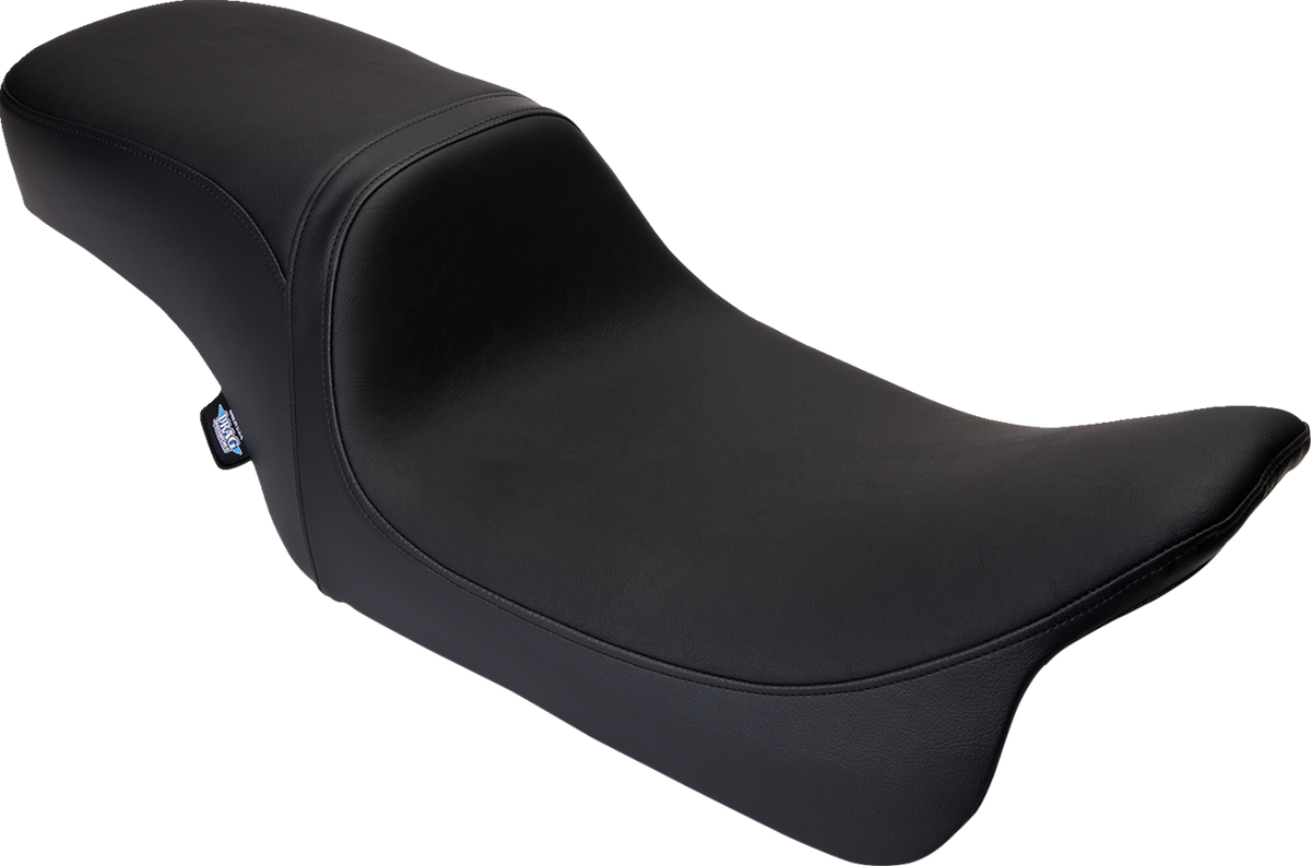 Drag Specialties Predator 2-Up Seat – Vinyl – Black – Smooth – w/o Backrest – FLH/FLT '08-'24