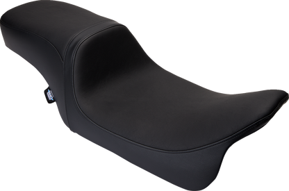 Drag Specialties Predator 2-Up Seat – Vinyl – Black – Smooth – w/o Backrest – FLH/FLT '08-'24