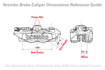 Brembo M4 Front Caliper Set (Radial Mount) Black