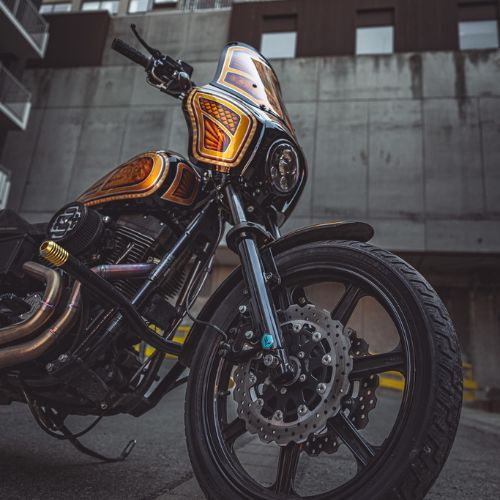 OG Highway Peg Crash Bar for Harley-Davidson Dyna & FXR - Mid Controls