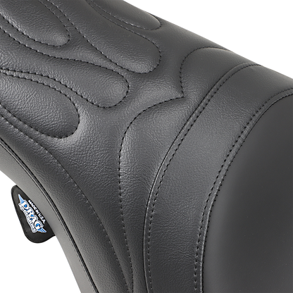 Drag Specialties Predator Seat – Flame Stitched – FLHR/FLHX '97-'07 – view 2