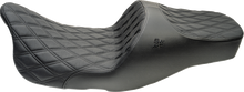 Slyfox Chariot Seat – Black Double Diamond Stitch – Black Logo – FLH/FLT '23.5-'26 – view 2