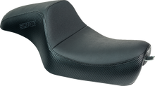 Slyfox Drifter Seat – Black Logo – Black Vinyl w/ Slipstop – Carbon Fiber – XL '04-'22
