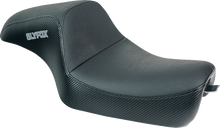 Slyfox Drifter Seat – Gray Logo – Black Vinyl w/ Slipstop – Carbon Fiber – XL '04-'22