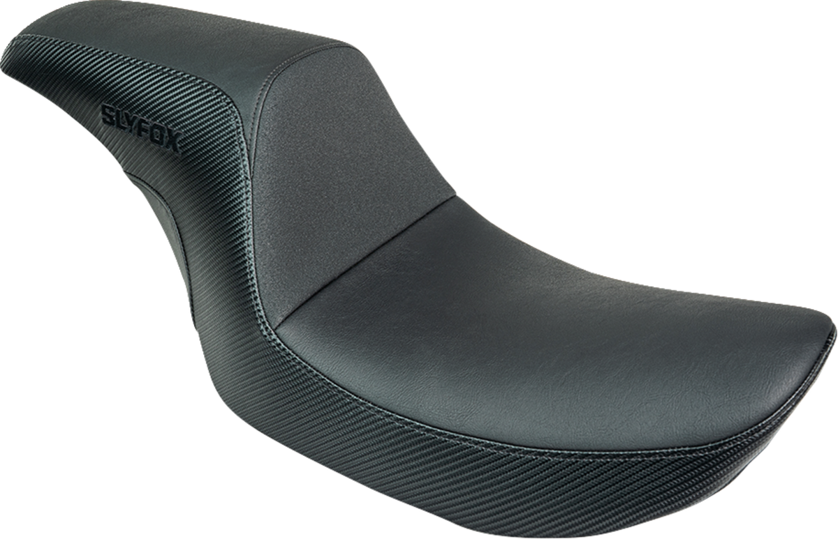 Slyfox Drifter Seat – Black Logo – Black Vinyl – Smooth – FXR '82-'00