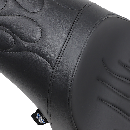 Drag Specialties Predator Seat – Flame Stitched – FL/FX '00-'17 – view 2
