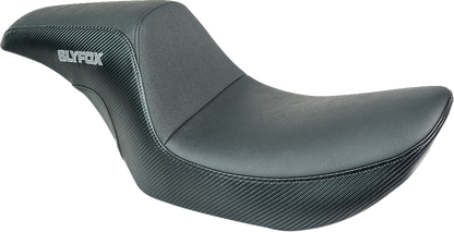 Slyfox Drifter Seat – Gray Logo – Black Vinyl – Smooth – FXR '82-'00