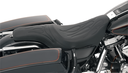 Drag Specialties Predator Seat – Flame Stitched – FLHR/FLHX '97-'07 – view 3