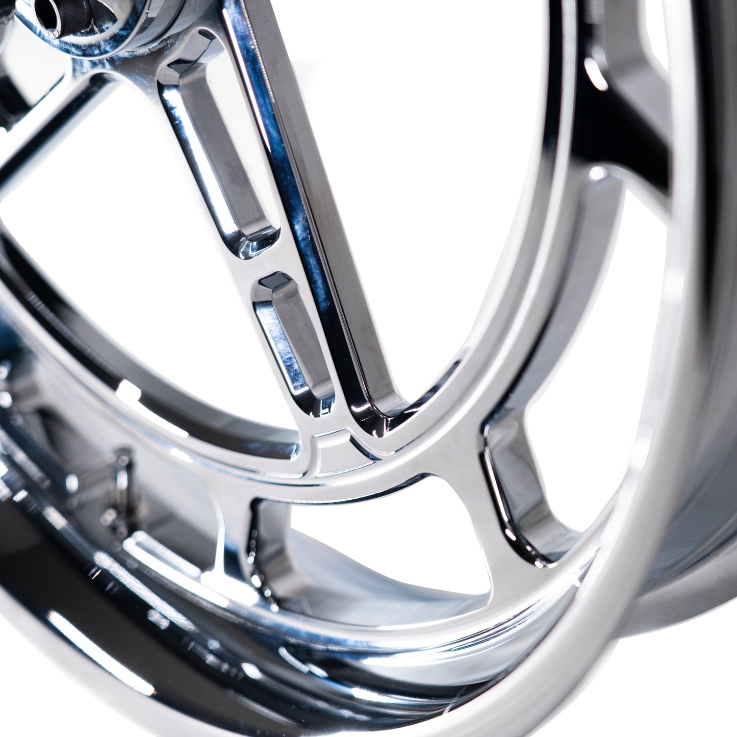 Hofmann Designs Chrome Directional 5 Spoke Front Wheel with Race Hub