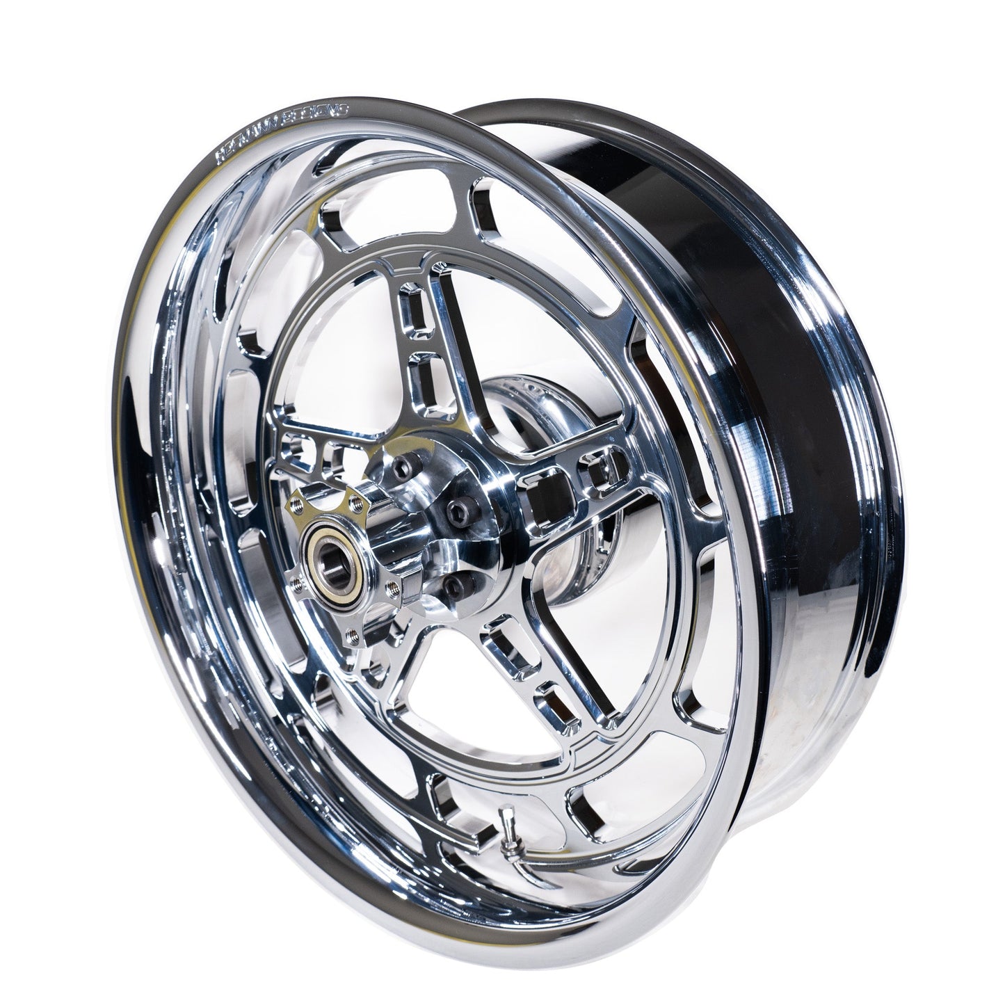 Hofmann Designs Chrome Directional 5 Spoke Rear Wheel with Race Hub – 18x5.5"
