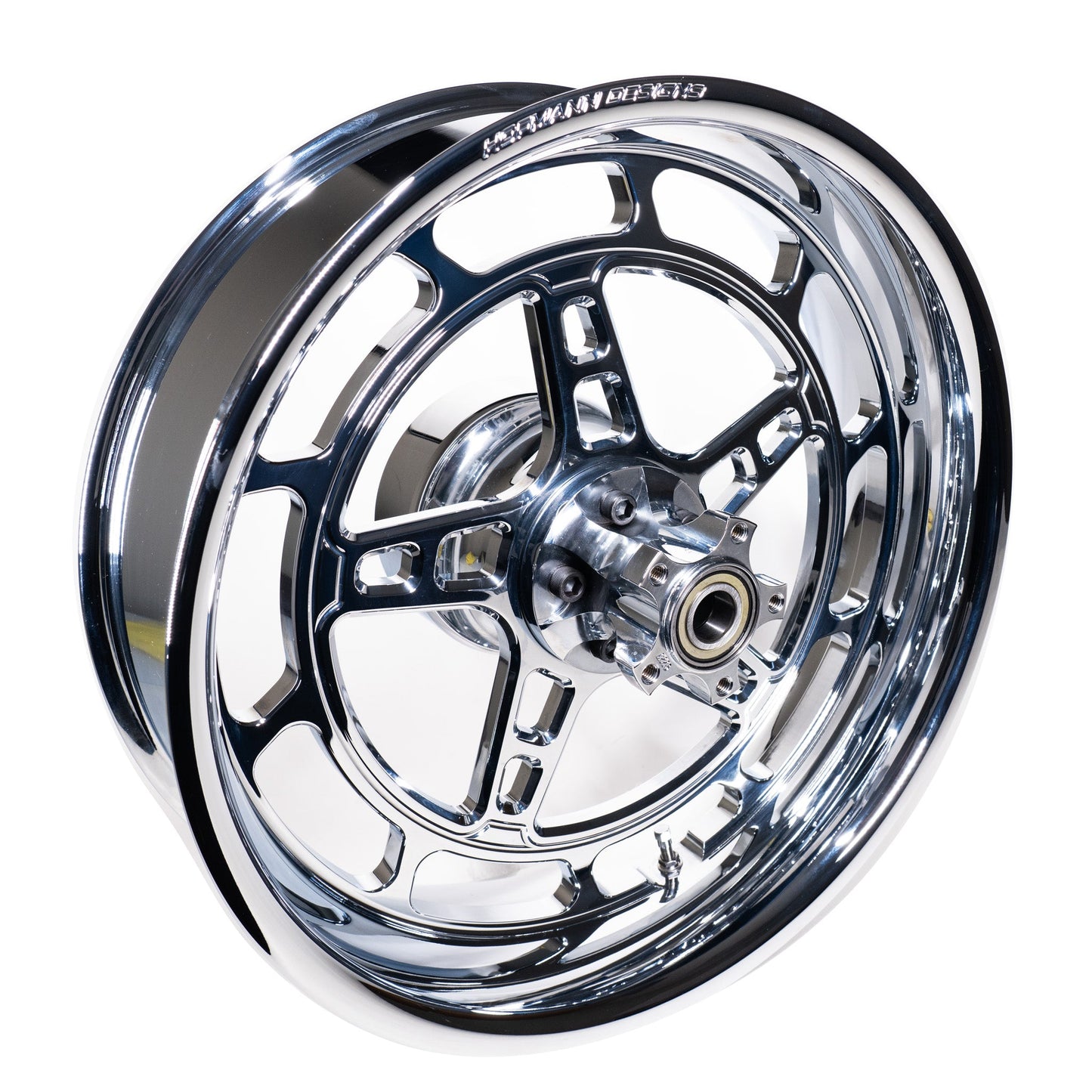 Hofmann Designs Chrome Directional 5 Spoke Rear Wheel with Race Hub – 18x5.5"