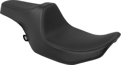 Drag Specialties Predator III Seat – Smooth – Black Solar Leather – FLT/FLH '23-'24