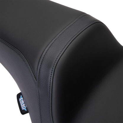 Drag Specialties Predator 1Up Seat – Solar Leather – Black – Smooth – FLH '08-'23 – view 4