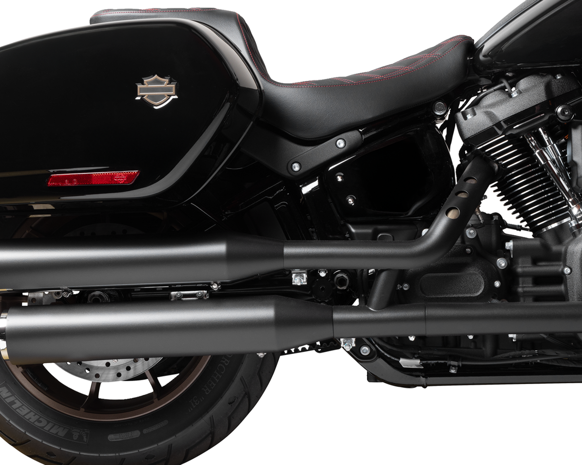 Drag Specialties Predator 2-Up Seat – Vinyl – Double Diamond – Red Stitching – FLSB/FXLRS '18-'24 – view 4
