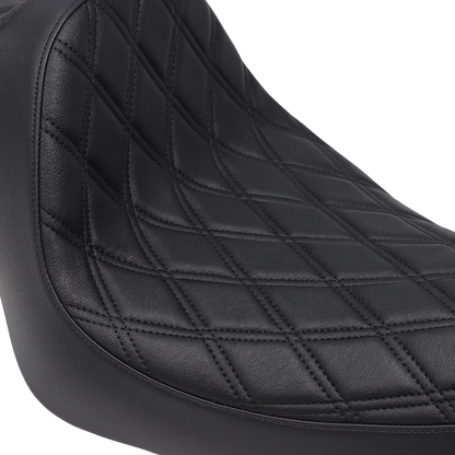 Drag Specialties Predator III Seat – Double Diamond – Black Stitching – 'XL 04-'22 – view 2