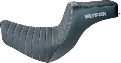 Slyfox High Noon Seat – Vinyl – Classic Stitch – Silver Logo – FL/FX '18-'24